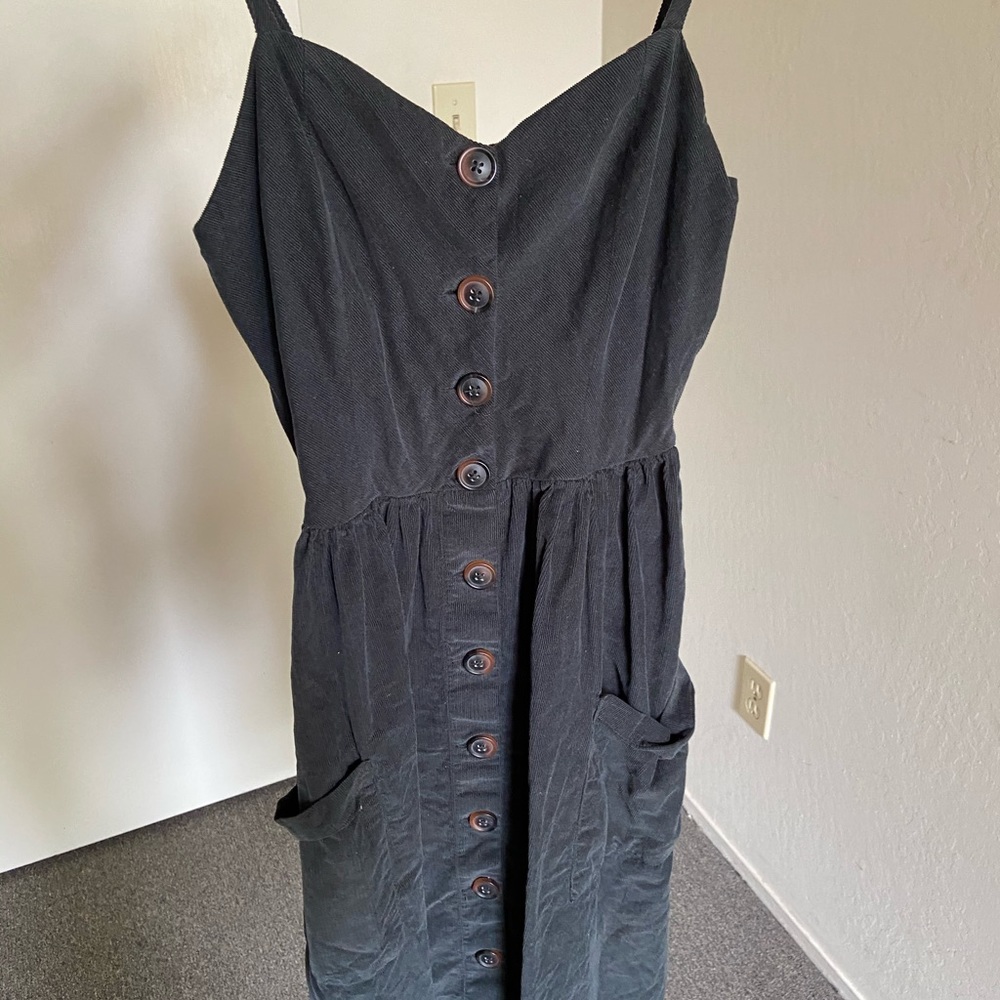 Urban outfitters corduroy green dress medium